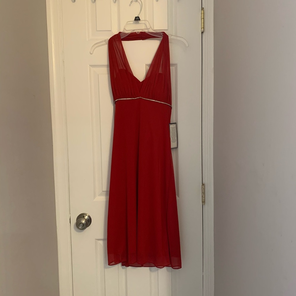 NWT Red Halter Dress